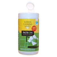 Cleaning wipes for screens  PATRON "F3-027",  Tube 100 pcs.
