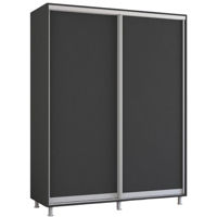Dulap Mobildor-Lux Aron-S uși glisante din PAL (170x60x200H cm) Anthracite