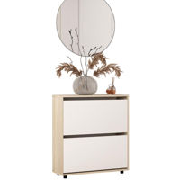 Raft pentru încălțăminte Mobildor-Lux Leo 80x27x86H cm Sonoma/White