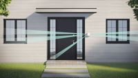 Ajax Outdoor Wireless Security Motion Detector "DualCurtain Outdoor", White