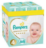 Scutece Pampers Premium Care BOX 4 (9-14 kg) 168 buc