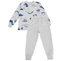 Детская одежда Minikin 2430101122 Пижама р-р122, серый меланж, унисекс