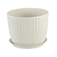 Цветочный горшок Idea М3120 Ghiveci pentru flori 1.9 lit alb, roz, turcoaz