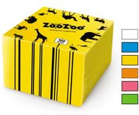 Салфетки столовые ZooZoo 24x23 1сл / 100 желтые