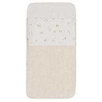 Lenjerie de pat pentru copii Jollein 008-524-67104 Cearsaf pentru patut Lovely Birds, 120x150 cm