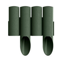 Gard decorativ pentru gradina (4 elemente SET) L=2.3 m, H=155/255 (verde) 34-042  CELLFAST