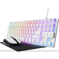 Геймерский набор Trust Gaming GXT 794W (keyboard, mouse, mousepad), US, White