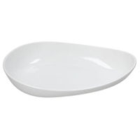 Тарелка Tognana 48767 Блюдо фарфоровое Капля 33x21cm Gourmet, белое