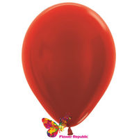 Balon de latex,  rosu nacru - 30 cm