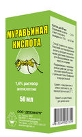 МУРАВЬИНАЯ КИСЛОТА 1,4 % раствор  антисептик