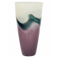 Vază Promstore 54692 Vaza sticla AF Sonic H32cm, alb-albastru-roz