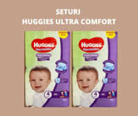 Набор Подгузники Huggies Ultra Comfort Mega 4, унисекс (8-14 кг), 66 шт