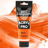 Акриловая флуоресцентная краска ART kompozit, 75 мл №553 Оранжевый флуоресцентный