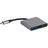 Переходник для IT Helmet HMTADHC04GR Type-C to USB3.0+HDMI+PD, HC-04, Grey