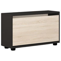 Raft pentru încălțăminte Mobildor-Lux Leo 50x27x47H cm Anthracite/Sonoma