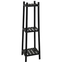 Этажерка Promstore 46694 din lemn cu 3 niveluri 30x30x108cm, negru