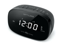 MUSE M-155 CR, Tuner FM, Clocks: Double Alarme, Black