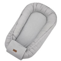 Гнездо для новорожденных Feedo 209214 Babynest Feedo Light Grey Binding, 90x60cm