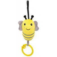 Игрушка-подвеска BabyJem 832 Jucarie din plus cu vibratii Albinuta Galbena (6+ luni)