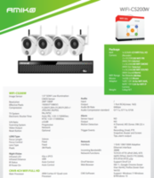 купить Amiko WIFI CS200W kit (4 CAMERA) в Кишинёве 