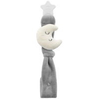 Пустышка BabyJem 743 Lant pentru suzeta din material textil cu steluta Gri