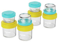 Посуда для кормления U-Grow A-1555 Set 8 recipiente cu capac, 4x80ml + 4x220ml