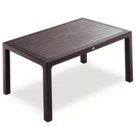 Mobilier pentru grădină Hydro S Masă Rattan, 150x90x75, Maro
