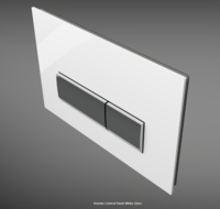 Кнопка для инсталляция подвесного WC Bocchi Vivente Control Panel White Glass