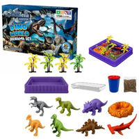 Набор для творчества Play Toys 3462 DIY Lumea Dinozaurilor, dioramă cu nisip cinetic (Nikola Tesla)