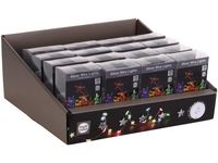 Огни новогодние Звезды 20 microLED, 1m, 2XAA, разноцвет