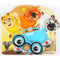 Головоломка Baby Einstein 11654 Jucarie de lemn Hape Friendly Safari Faces Puzzle
