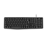 Keyboard Genius KB-117, Spill resistant, Kickstand, Fn Keys, Concave Keycap, Black USB