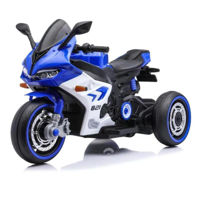 Электромобиль Richi (64750) Motocicleta pe acumulator albastra (JMB822)