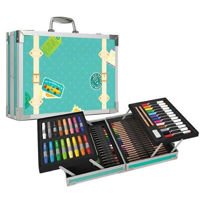 Set de creație Mideer MD6217 Set pentru desen și creativitate în valiză verde