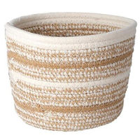 Короб для хранения H&S 50600.2 Cos impletit 17x13cm, inalt, rotund, bej