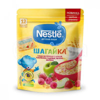 Nestle каша Шагайка мультизлаковая молочная с земляника, малина и яблоко, 220 гр