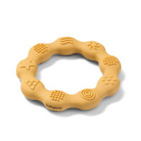 Грызунок cиликоновый Babyono Ring Mustard