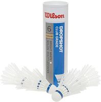 Fluturas badminton nylon (6 buc.) Wilson Dropshot WH WRT6046WH (1052)