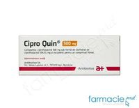 Cipro Quin® comp. film. 500 mg N10 (Antibiotice)(Ciprofloxacina)