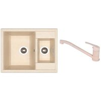 Мойка кухонная со смесителем Dr.Gans Astra 620K + SanDonna F 1066 bej