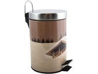 Ведро для мусора с педалью 3l, нерж сталь