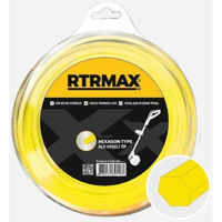Леска для триммера RTRMAX RTY418 щестигранная 2.4мм/15м