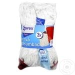 Набор запаска для швабры Zorex GP хлопок 160гр 3шт