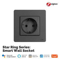 Розетка электрическая Moes ZK-SR-EU-GY-MS