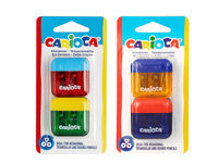 Set ascutitoare dubla pentru creion Carioca 2buc, blister