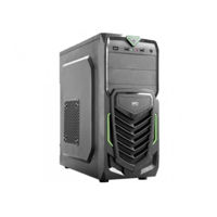 Carcasă PC HPC B-13 ATX Case, Black + Green decoration