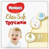 Scutece-chiloţel Huggies Elite Soft 4  (9-14 kg), 21 buc.