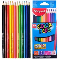 Creioane colorate MAPED triunghiular 12 buc