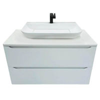 Шкаф под умывальник Bayro Bergamo 900 под столешницу белый мат