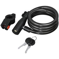 Аксессуар для велосипеда Hama 178110 Bicycle Spiral Cable Lock, 120 cm